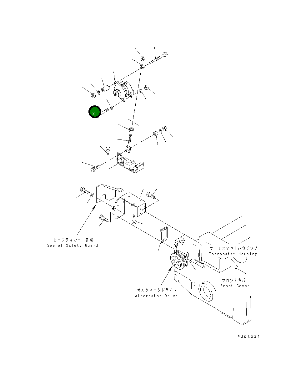 Болт 6210-82-6490 Komatsu