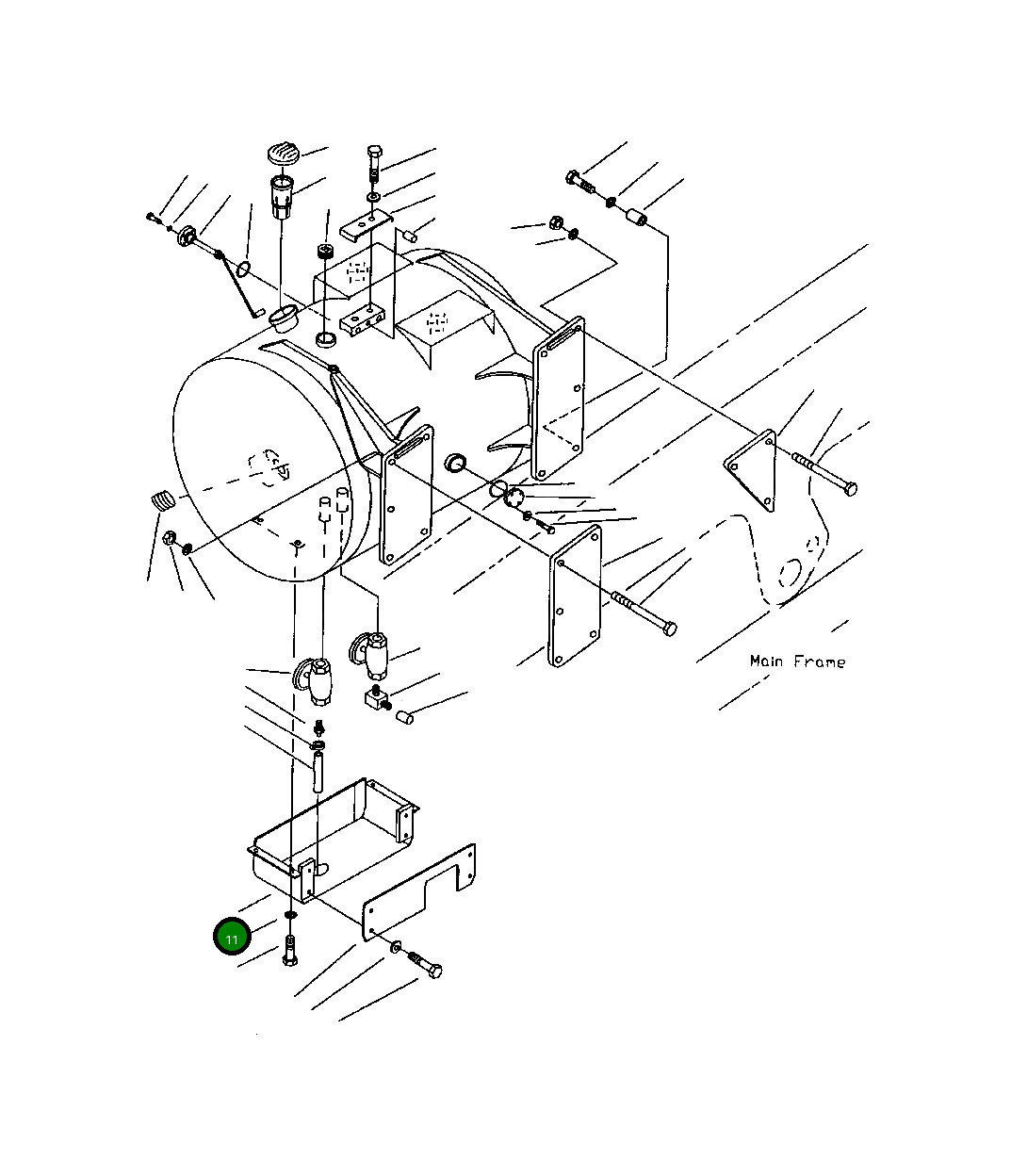 Крышка 561-89-61410 Komatsu