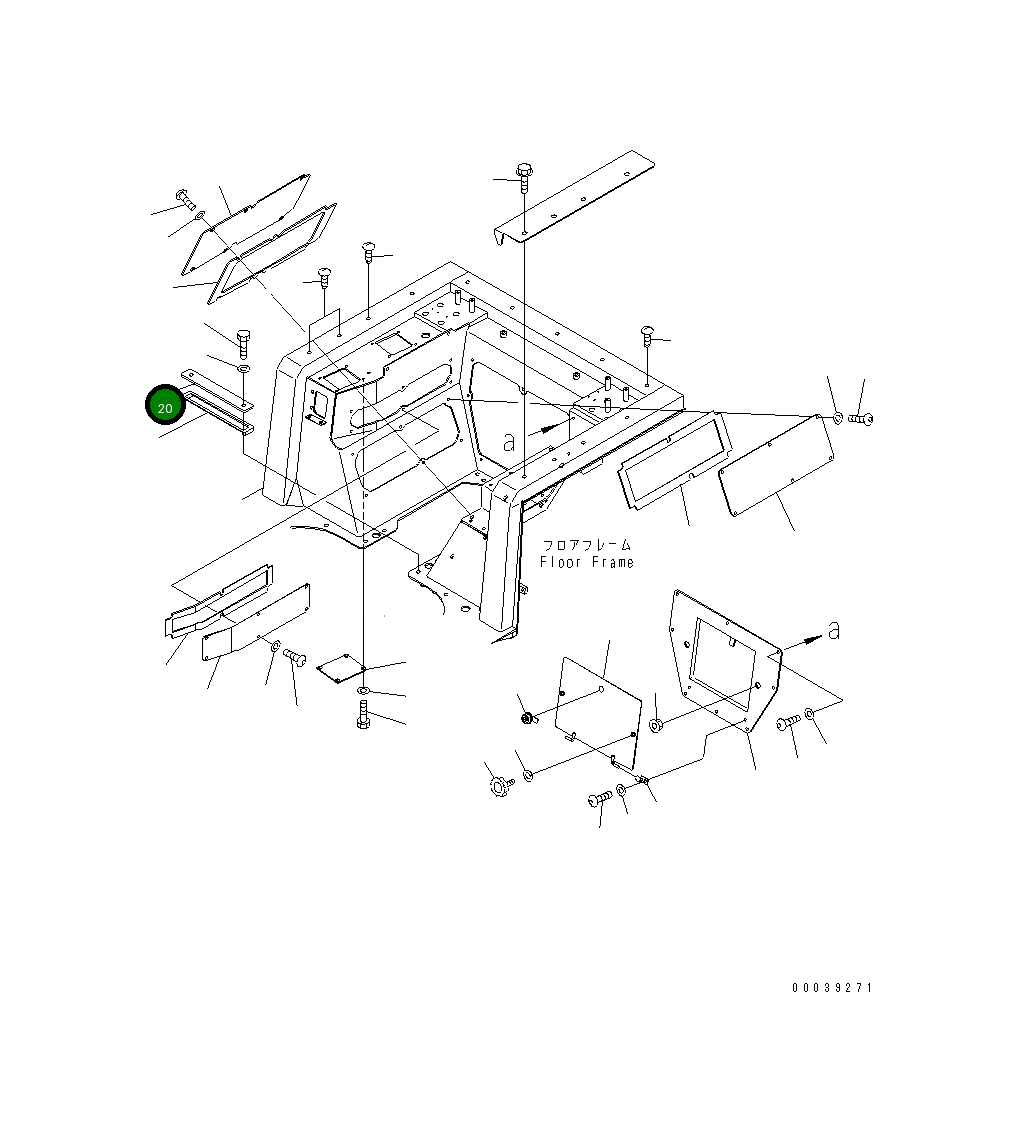 Крышка 17A-54-25560  Komatsu