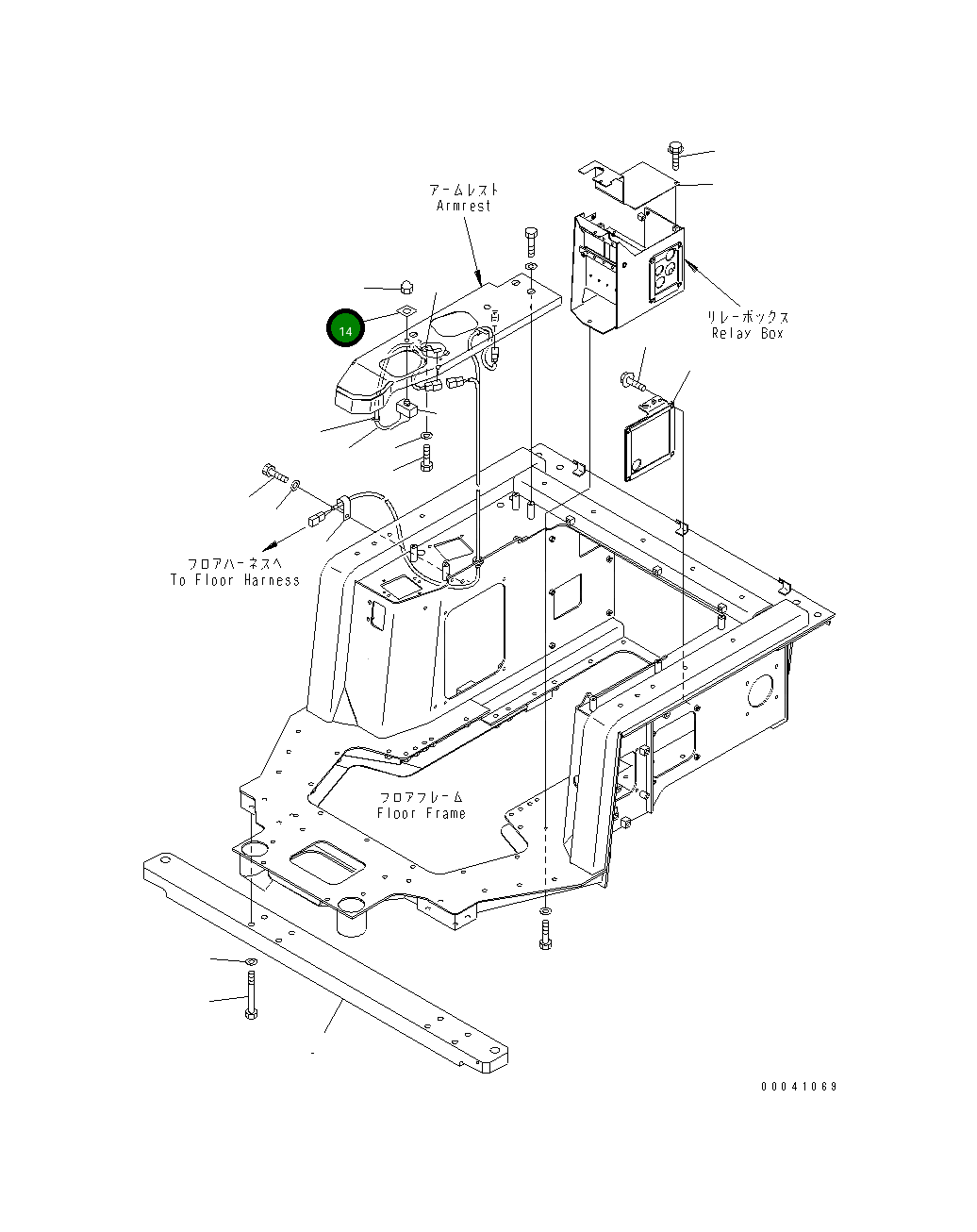Крышка 198-54-61780  Komatsu