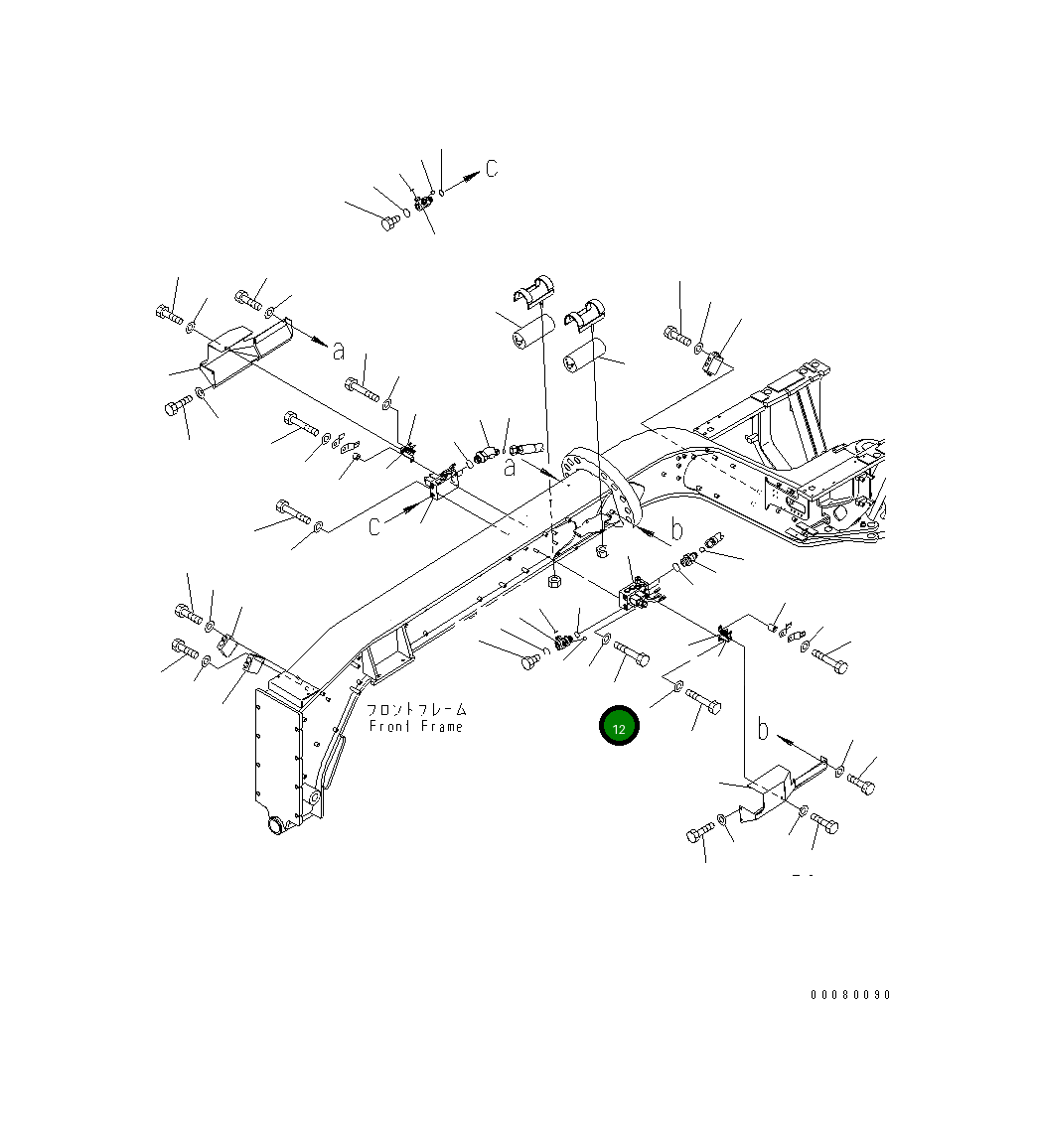 Болт 23A-15-11260  Komatsu
