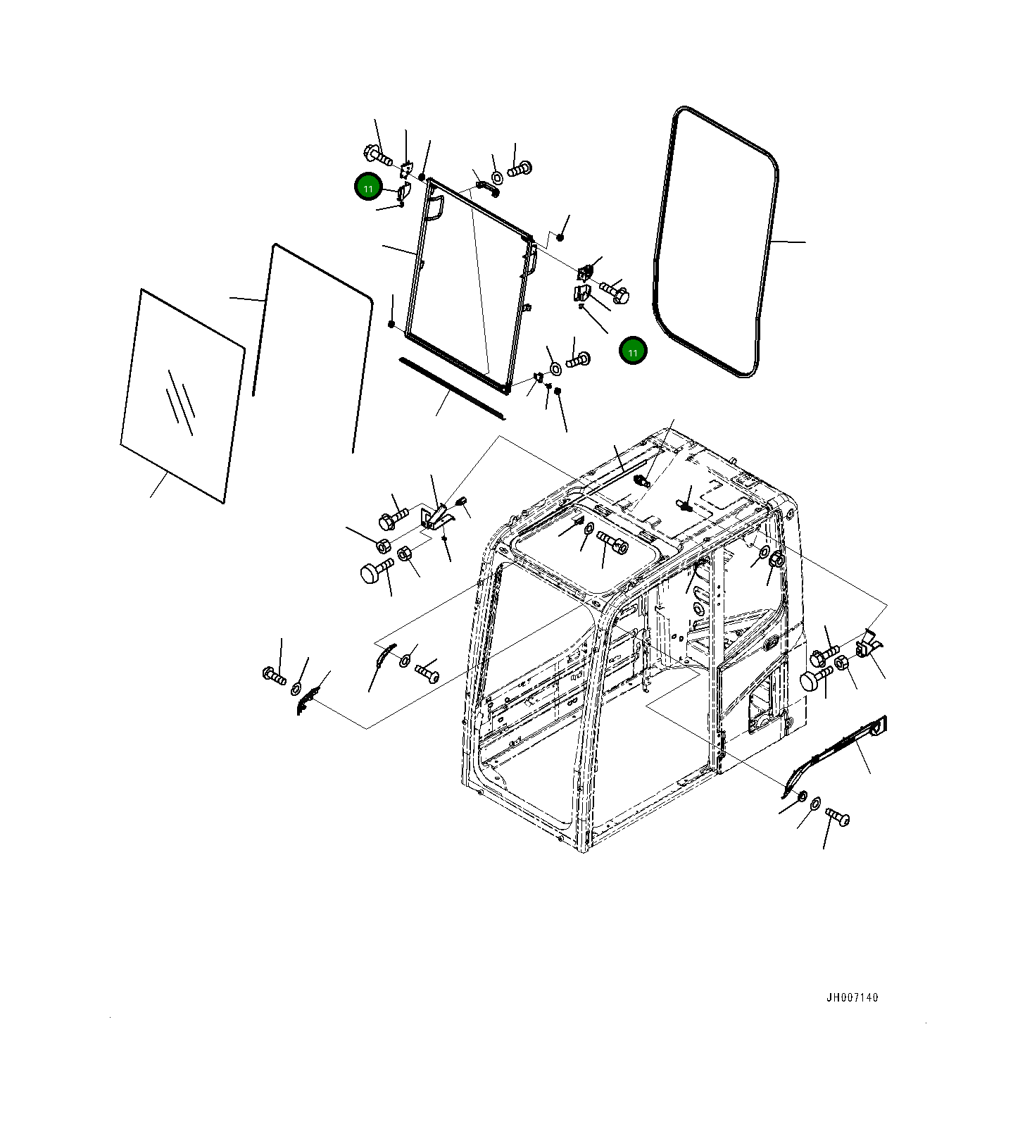 Болт 0143540812  Komatsu
