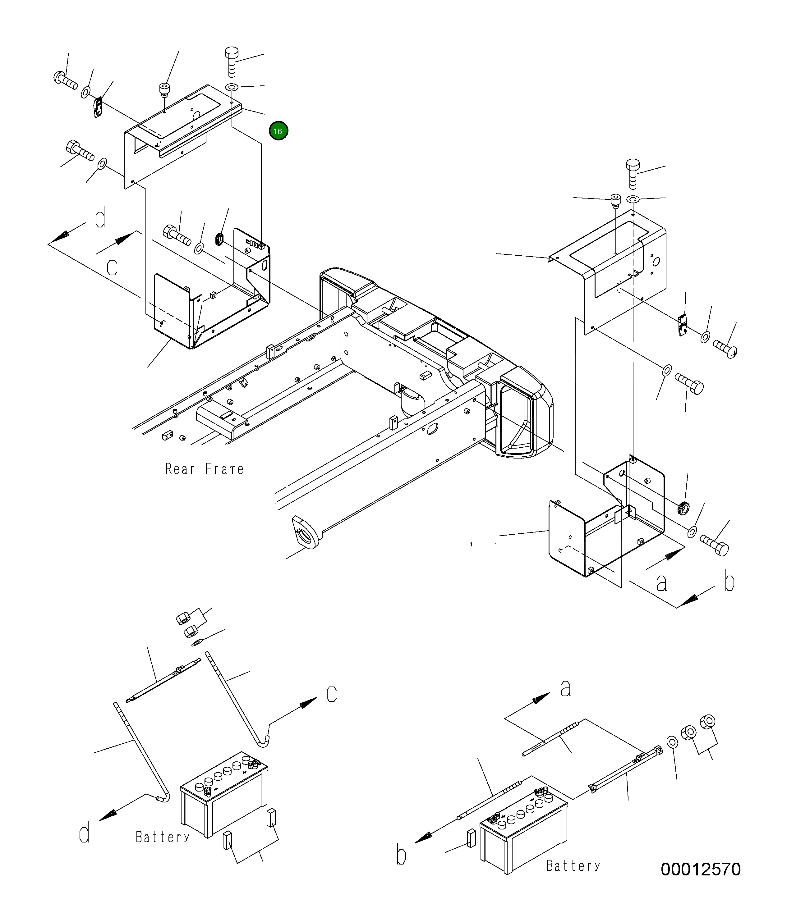 Крышка 416-06-34190 Komatsu