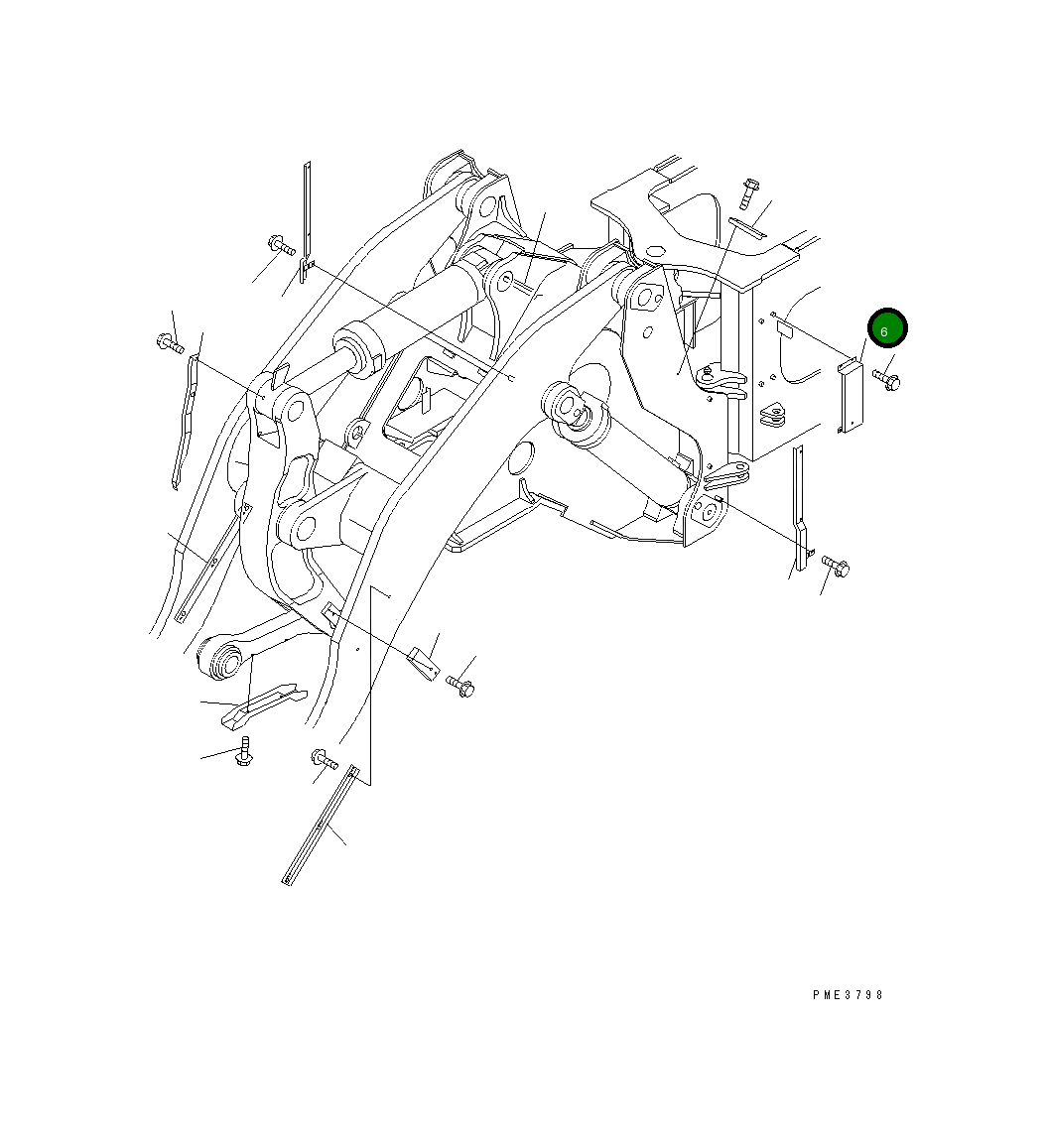 Крышка 425-S95-3430 Komatsu