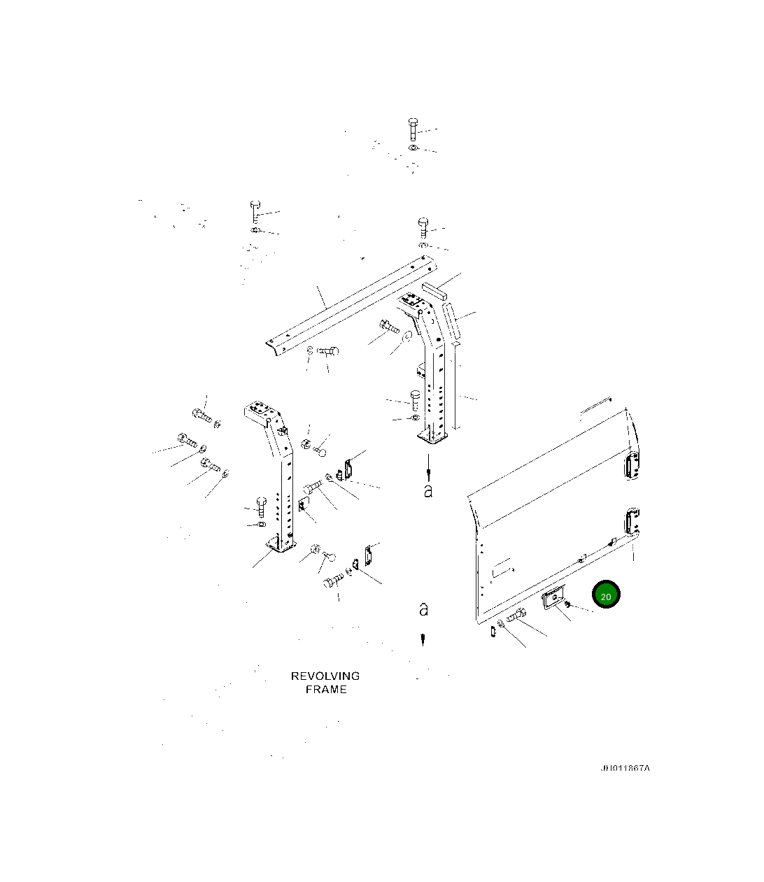 Крышка 208-54-44440 Komatsu