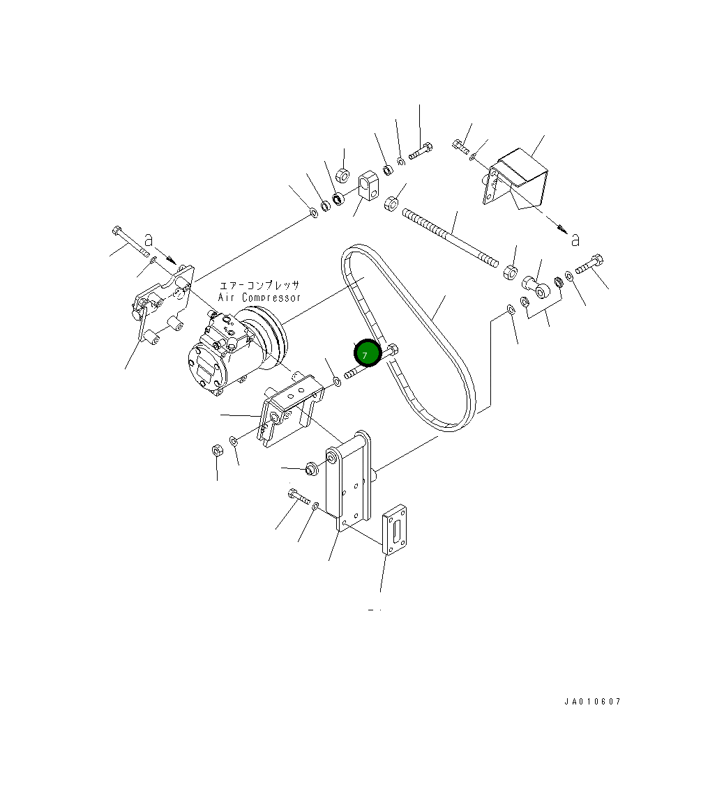 Болт 235-809-4960 Komatsu