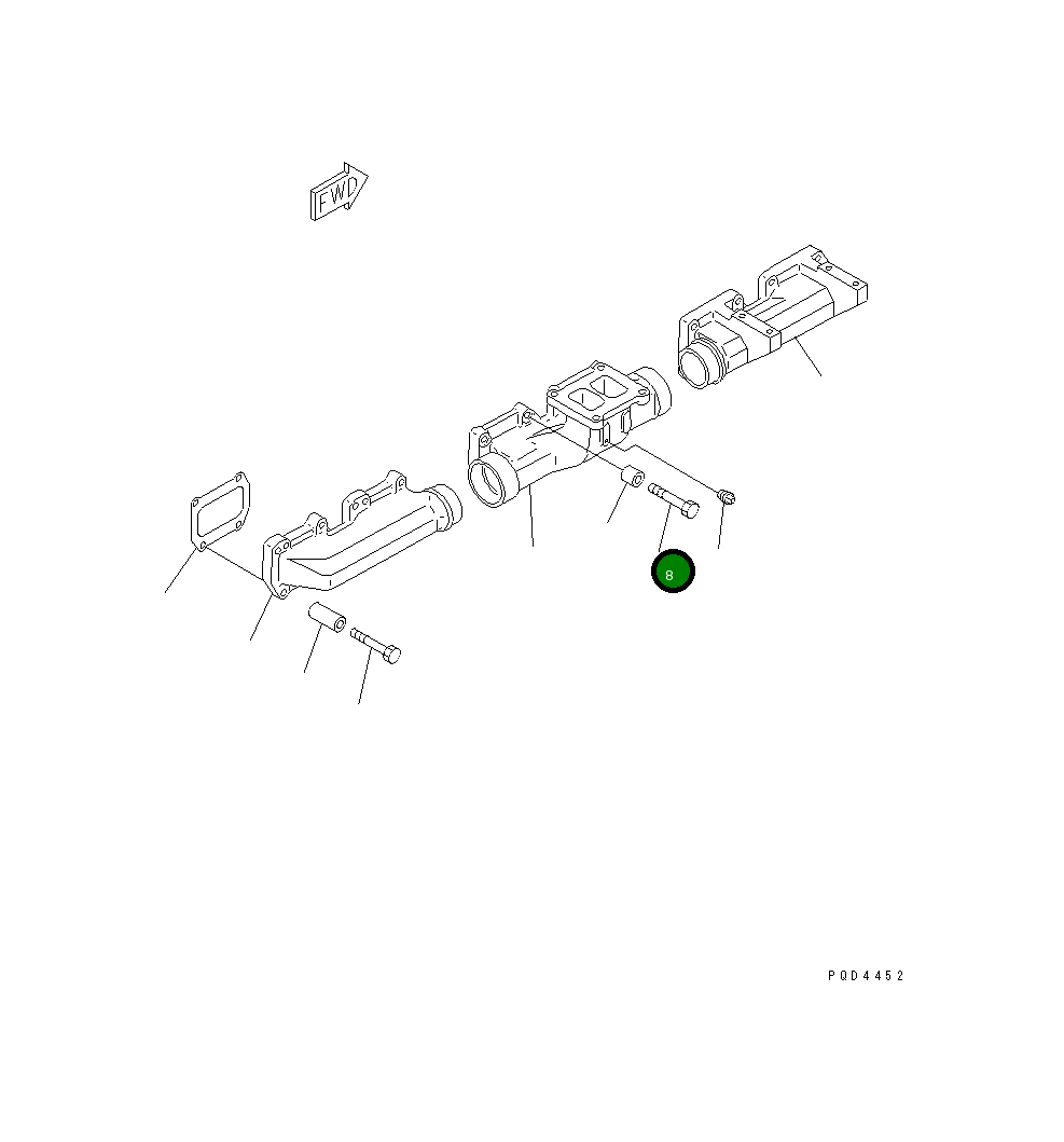 Болт 01010-E1265 Komatsu