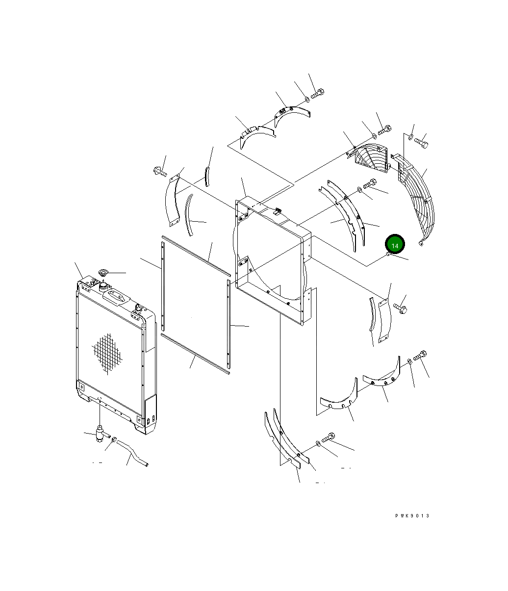 Крышка 134-03-61430 Komatsu