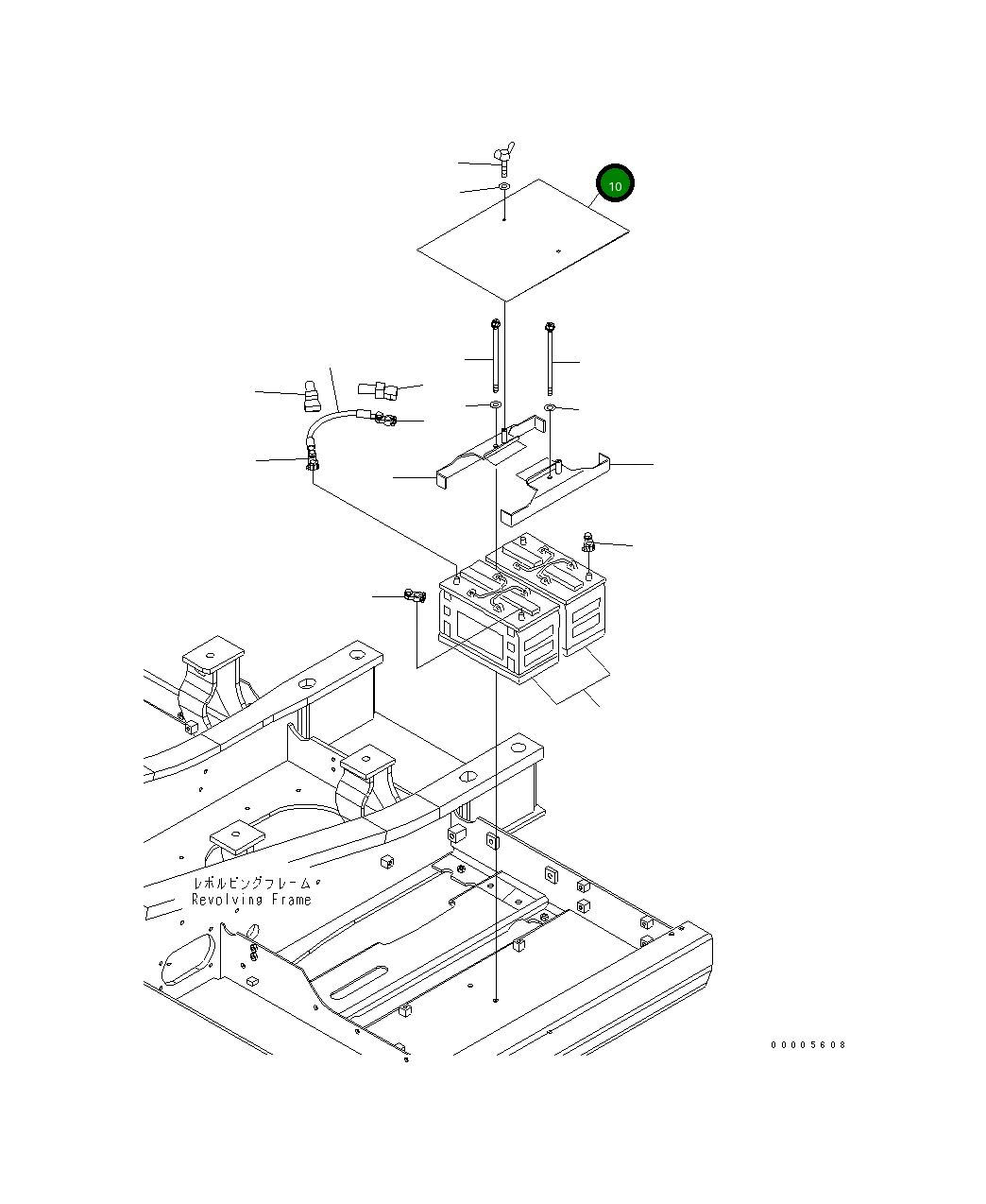Крышка 21K-06-71150 Komatsu