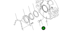 Кольцо уплотнительное (O-Ring) 1240394H1 Komatsu