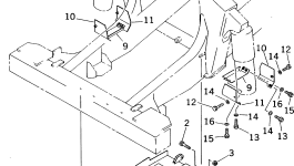 Кронштейн 566-88-6D840 Komatsu