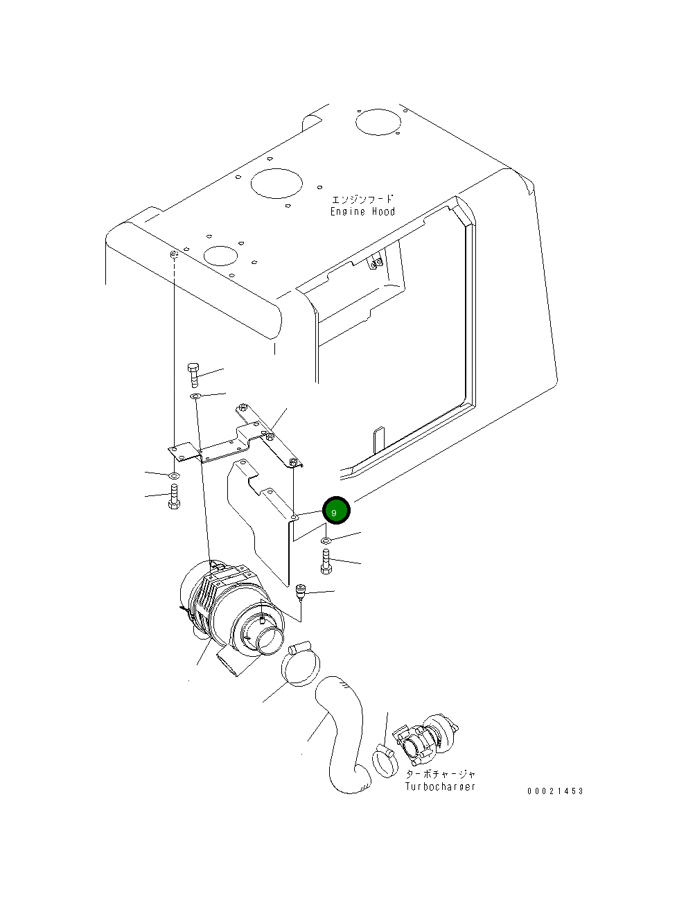 Крышка 415-01-22231  Komatsu