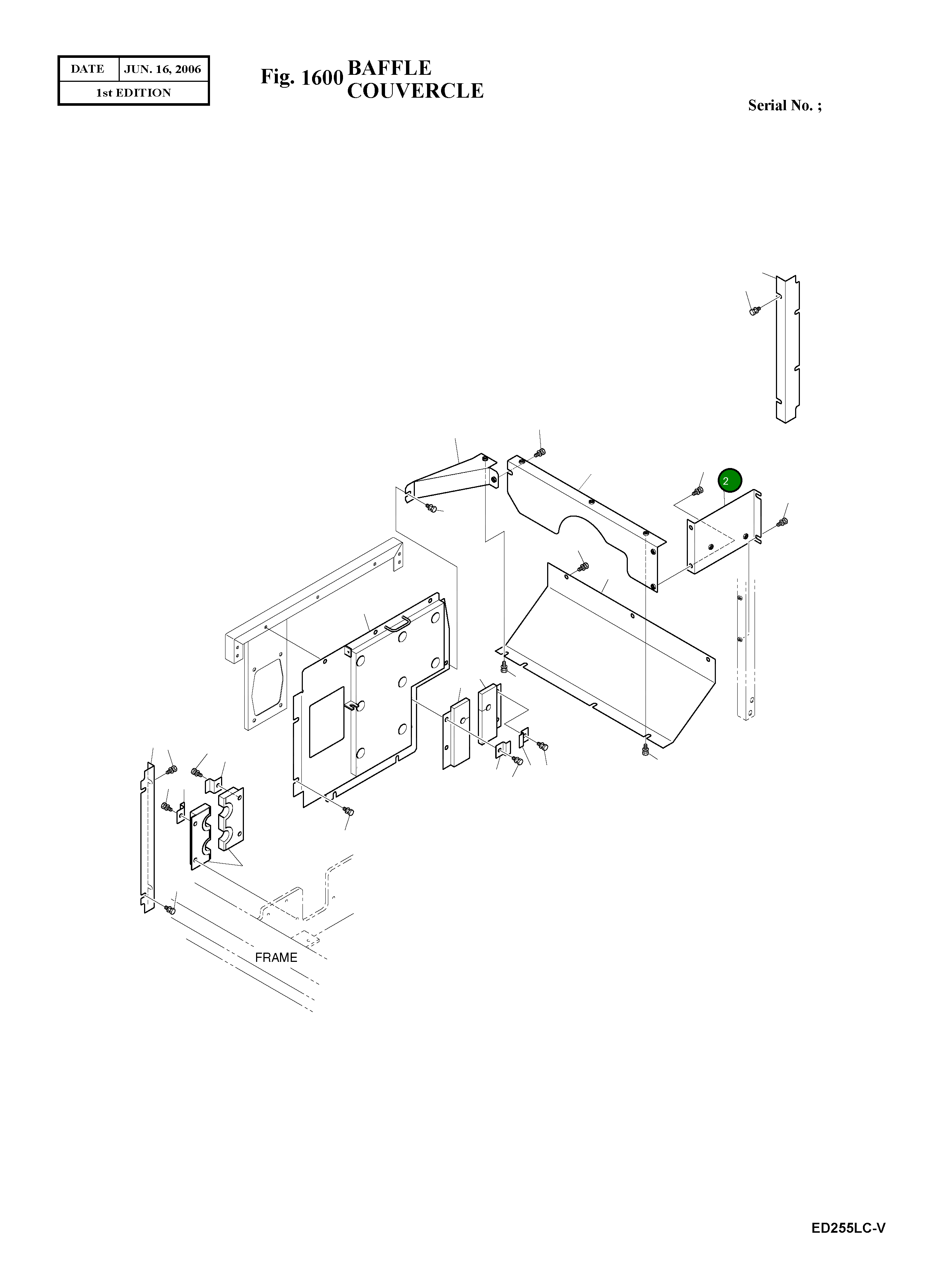 Крышка 621-02080A Komatsu