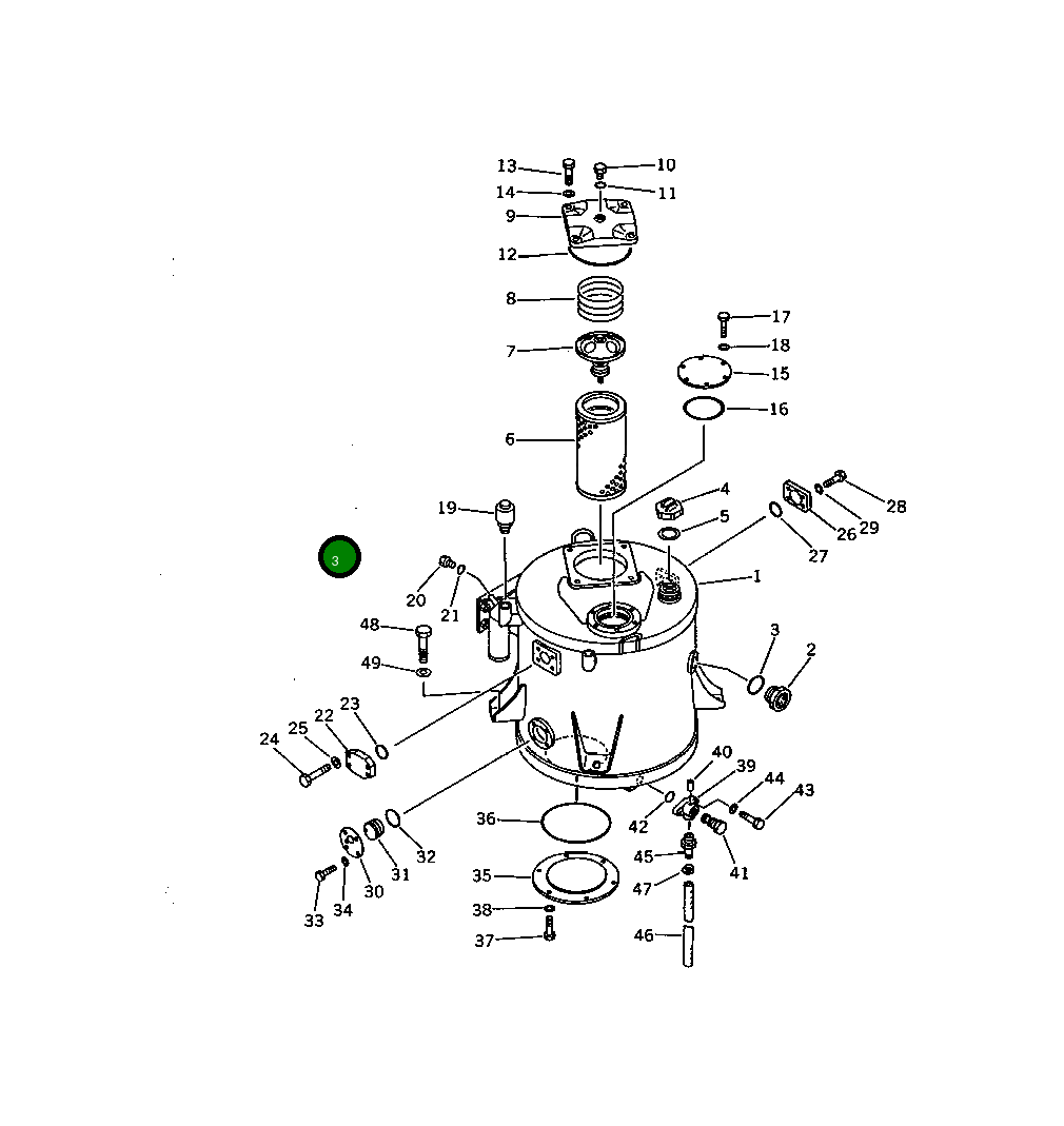 Кольцо уплотнительное (O-Ring) 07002-35234  Komatsu