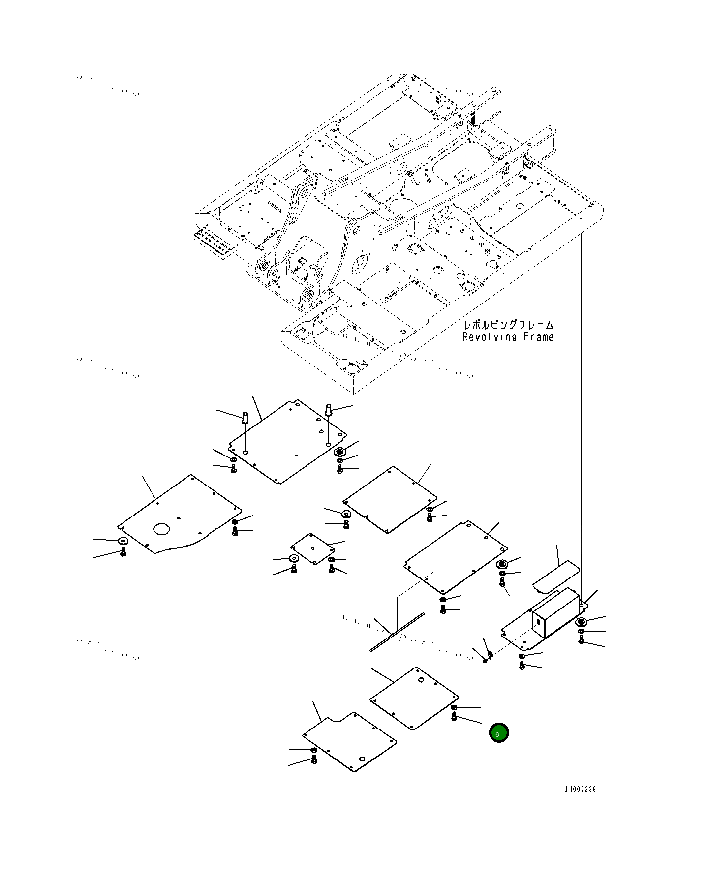 Болт 0102581235  Komatsu