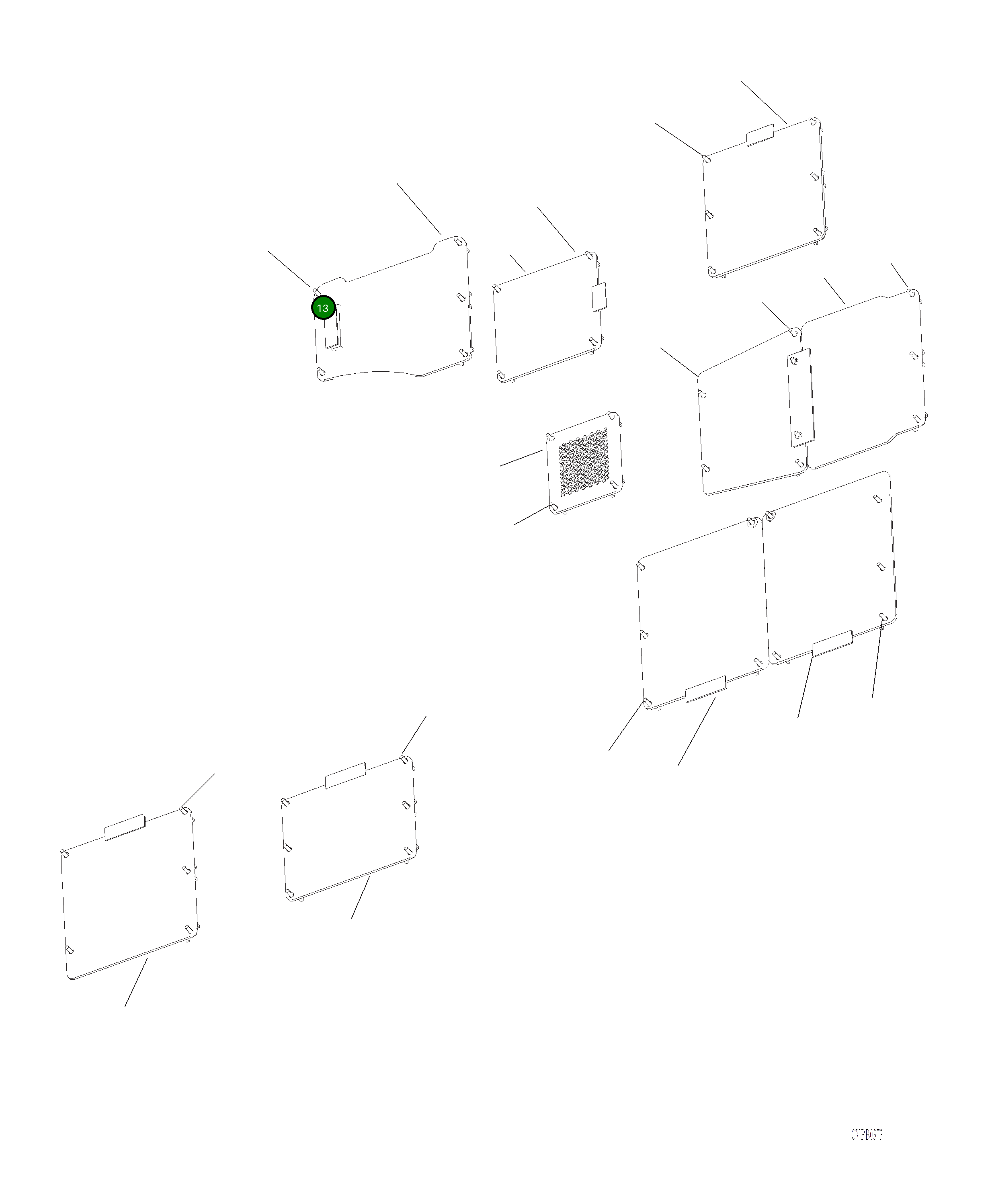 Крышка 206-54-A2480  Komatsu