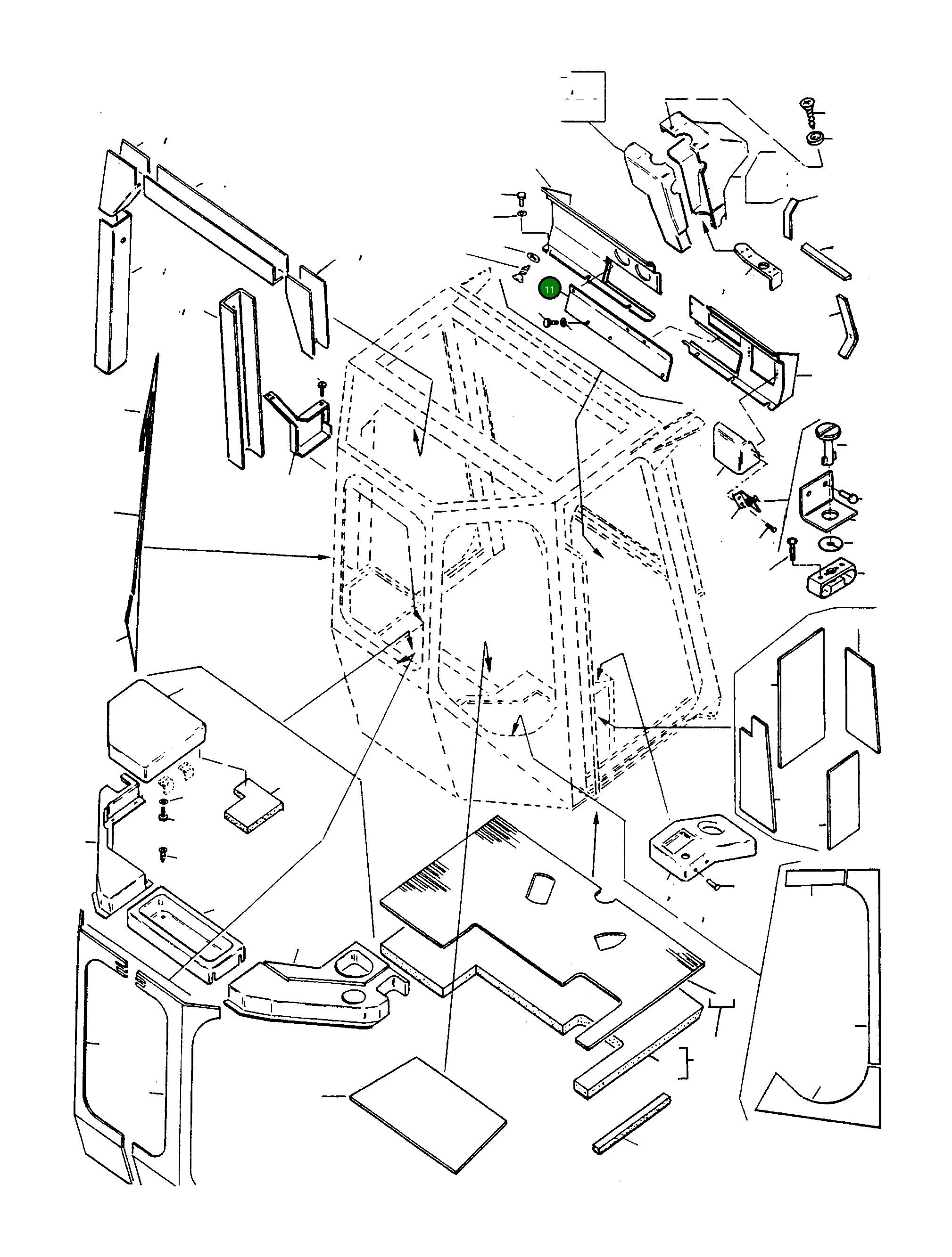 Крышка 4201831M1 Komatsu