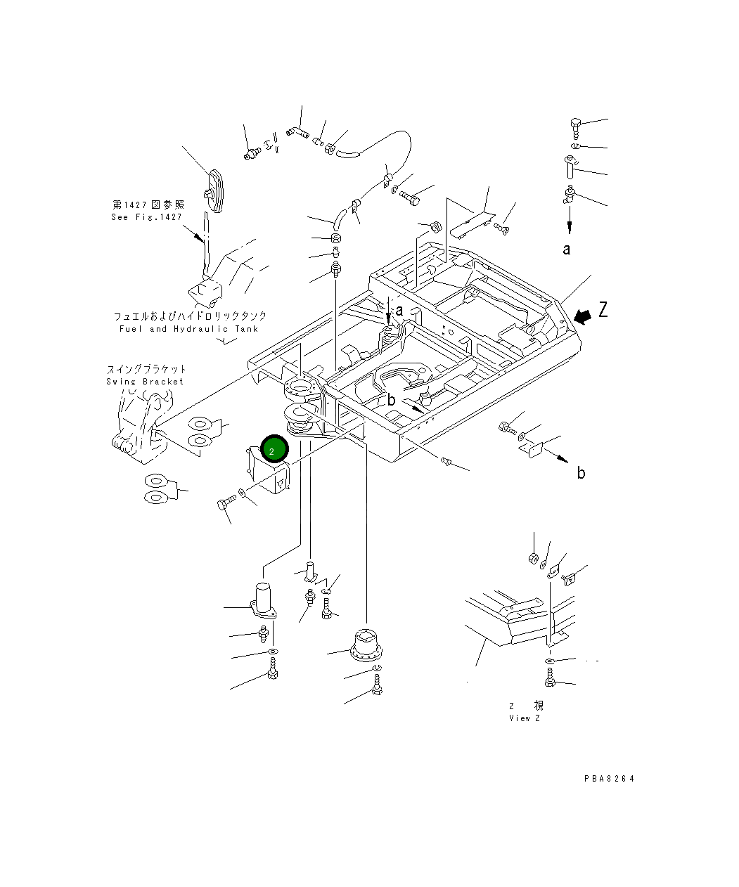 Крышка 21F-54-13630 Komatsu