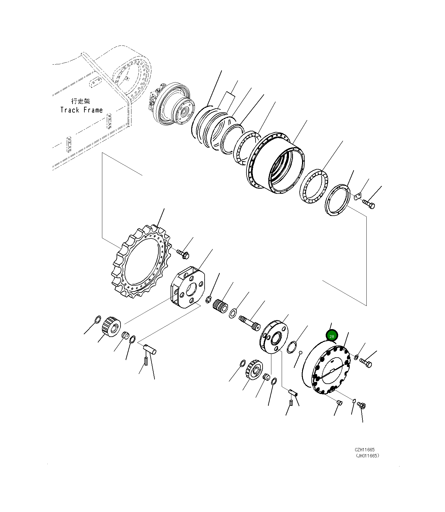 Кольцо уплотнительное (O-Ring) 208-27-71660 Komatsu
