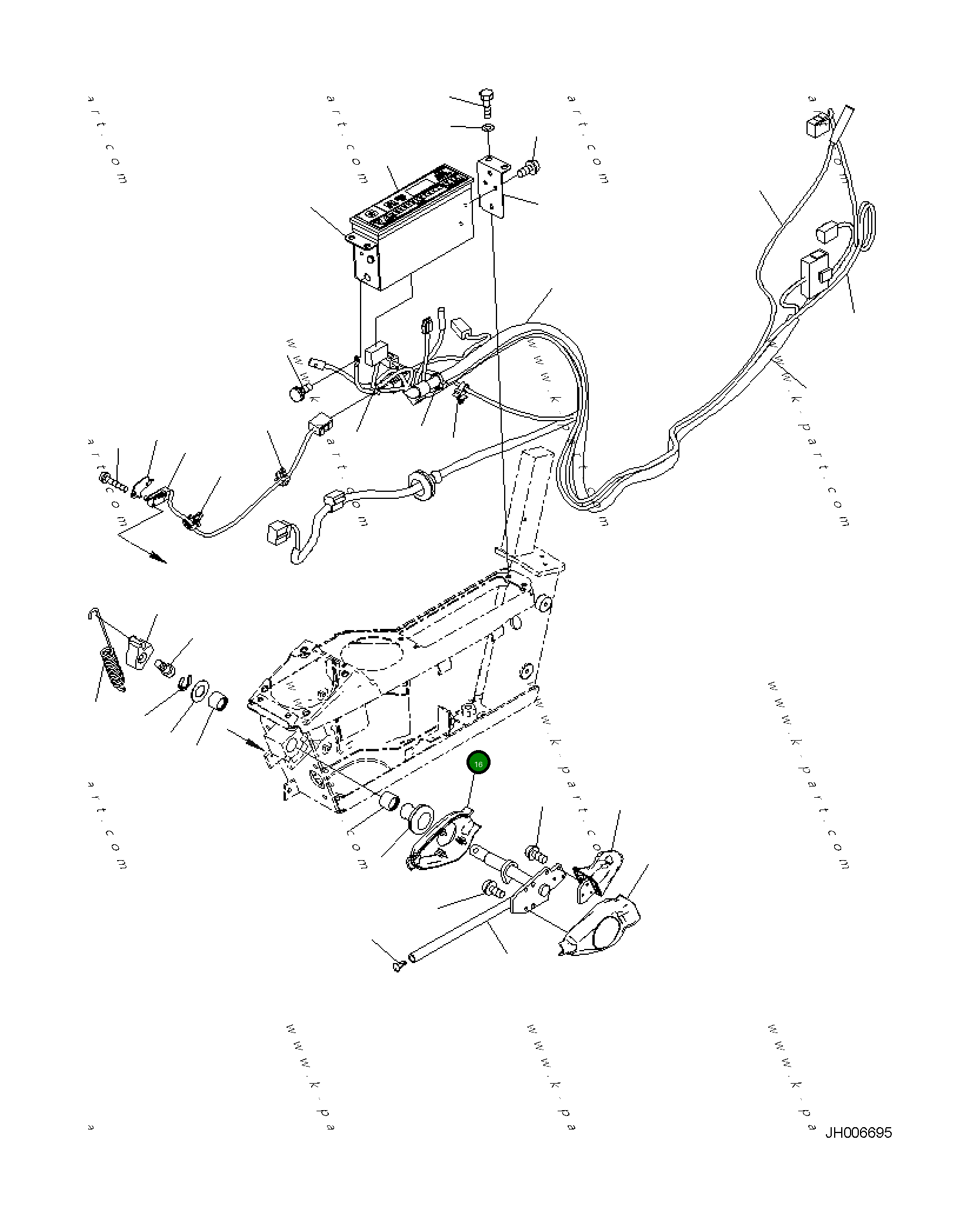 Крышка 2A5-43-11720 Komatsu