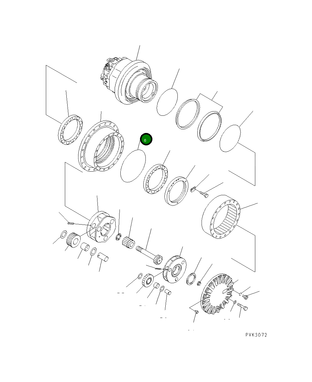 Кольцо уплотнительное (O-Ring) 20Y-27-21350  Komatsu