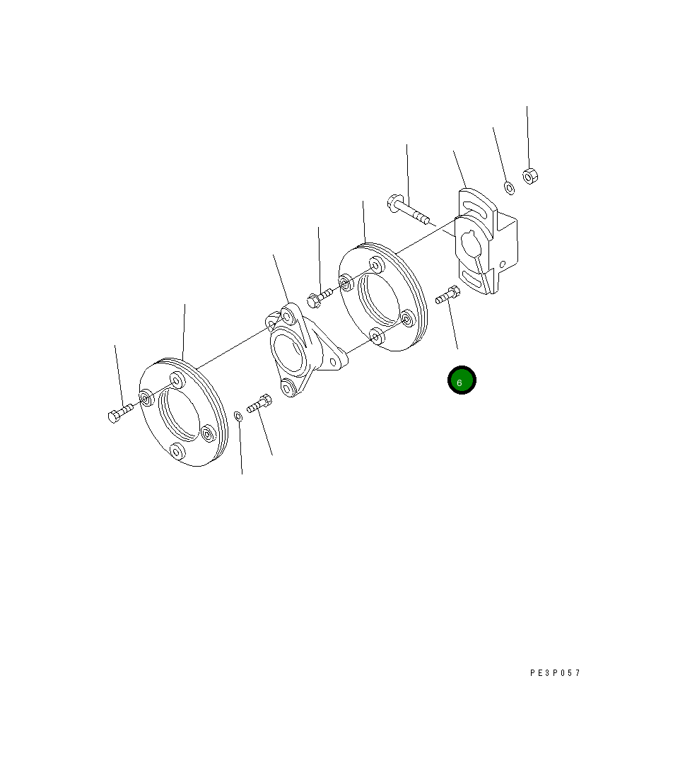 Болт DK156633-3300 Komatsu