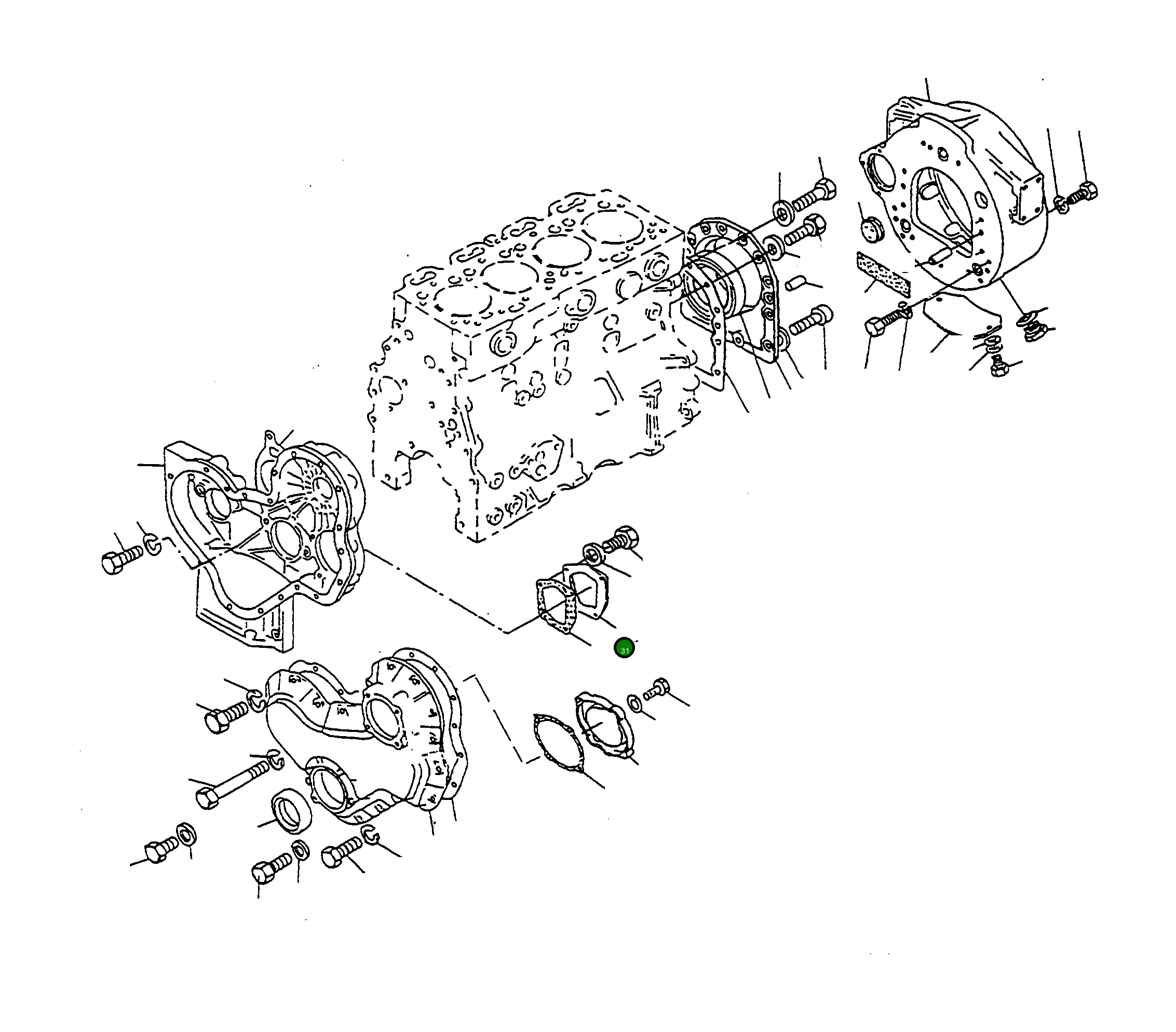 Крышка 4919296M1  Komatsu
