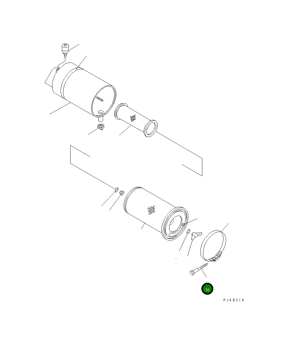Болт 6643-11-4641  Komatsu