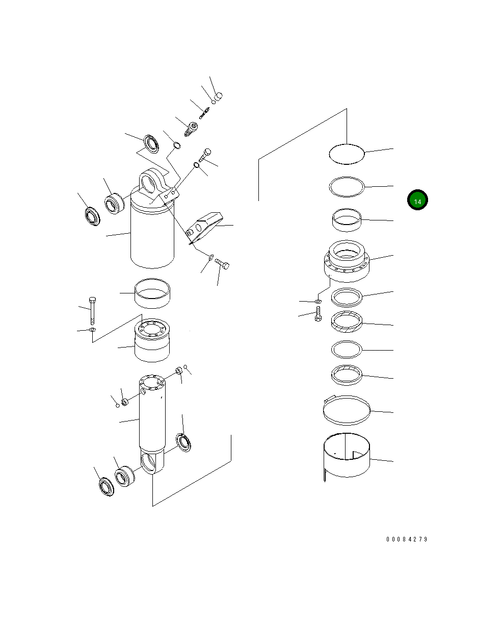 Кольцо 07001-05140 Komatsu