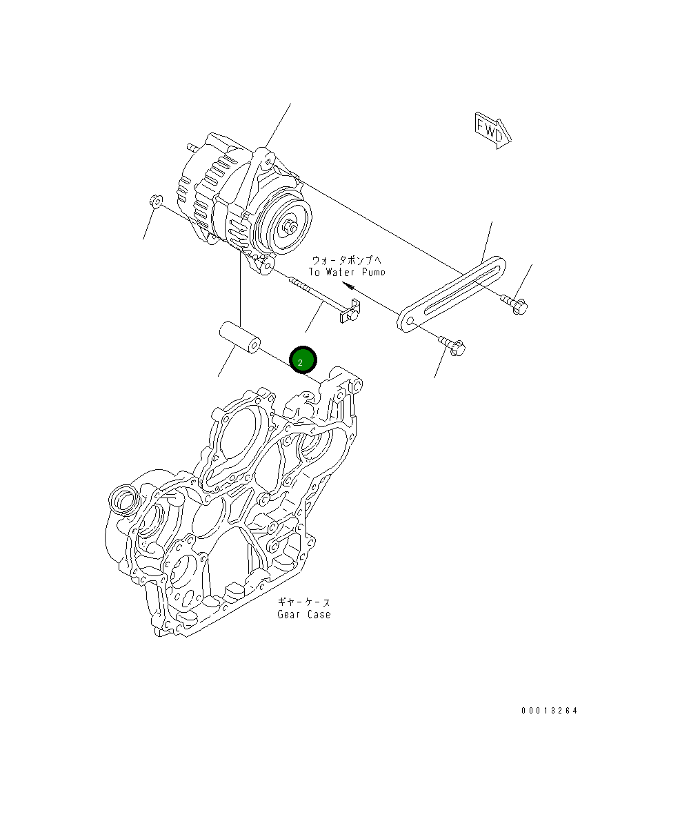 Болт YM129136-77251 Komatsu