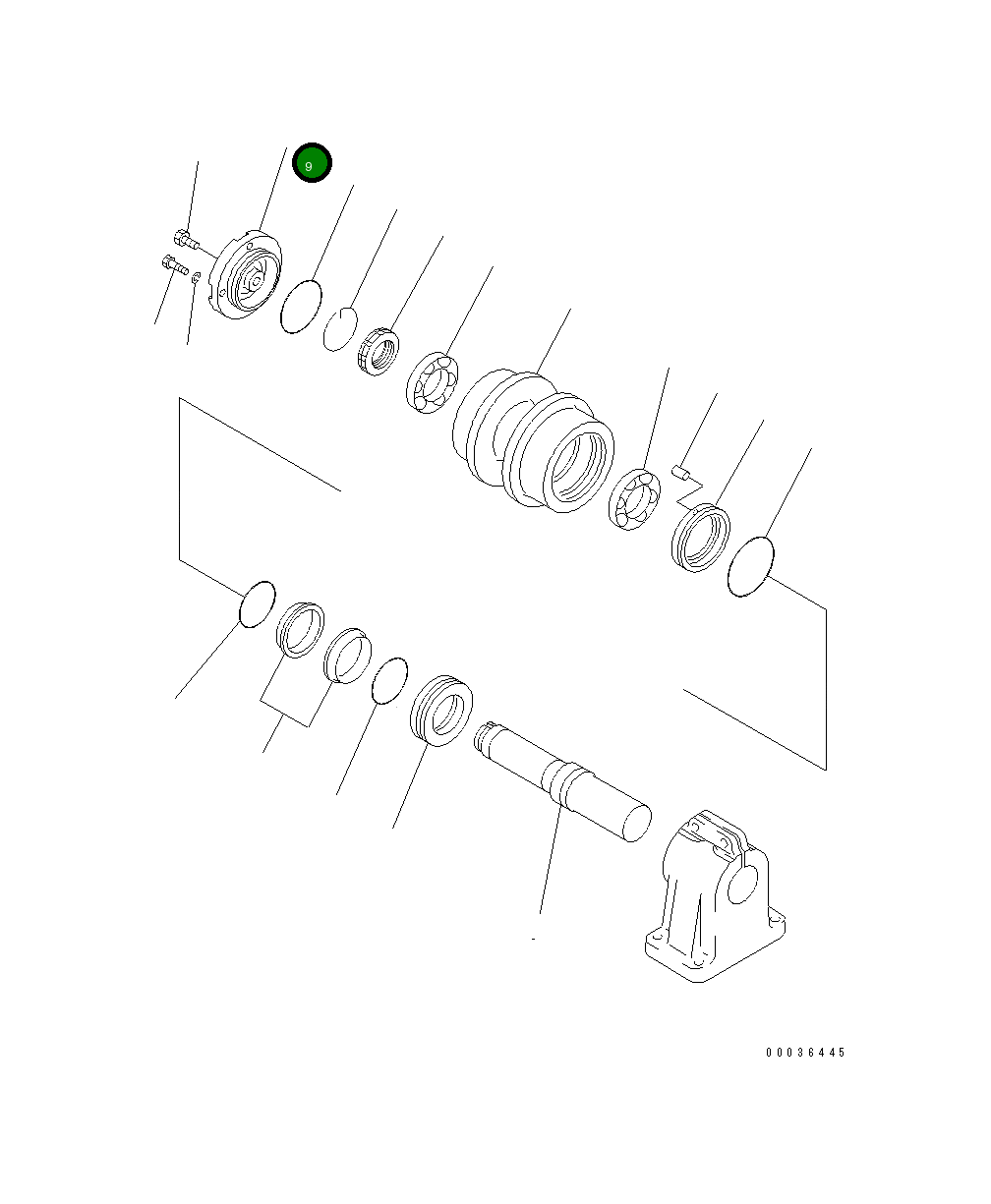 Крышка 195-30-35180  Komatsu