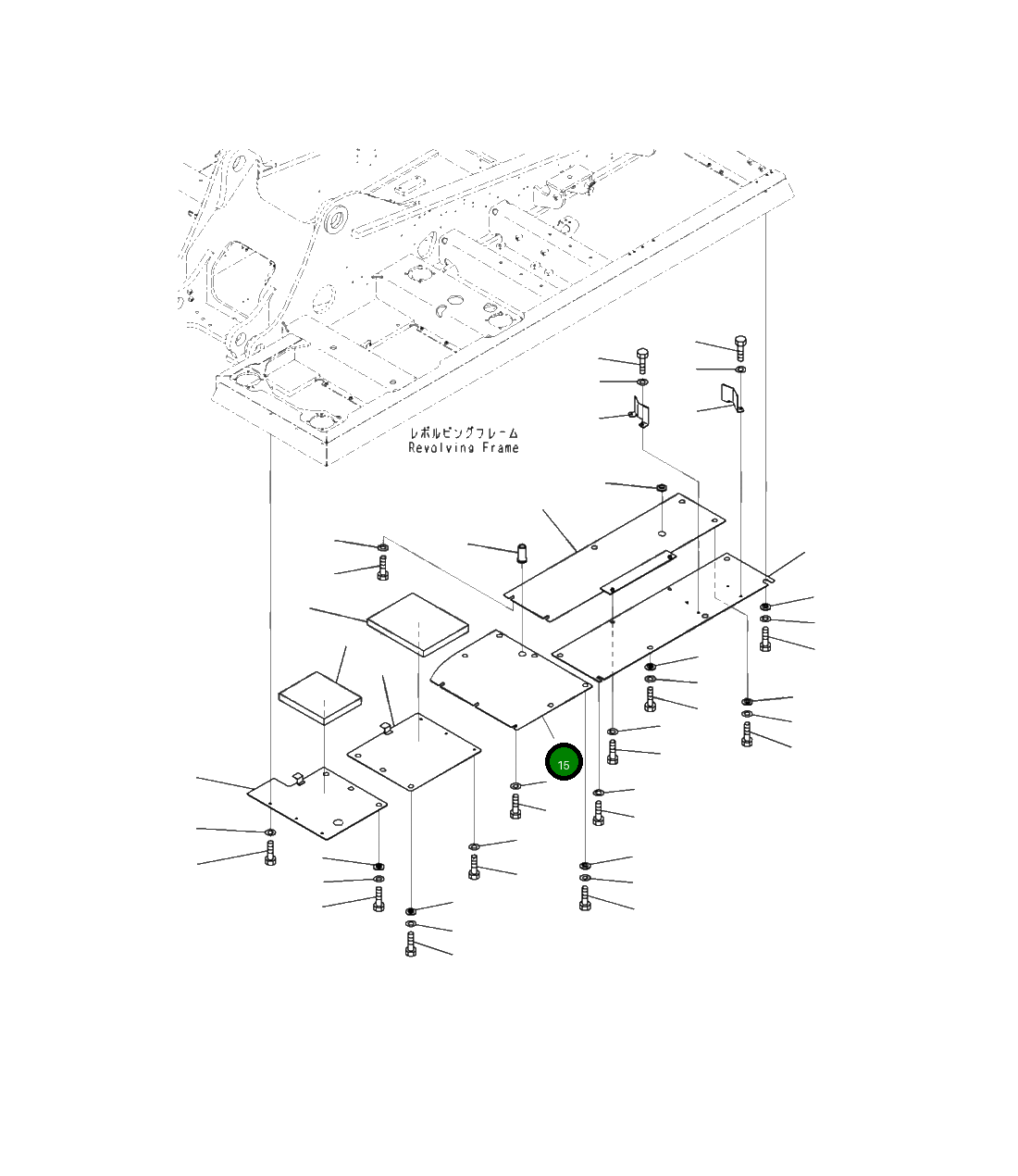 Крышка 207-54-42181  Komatsu