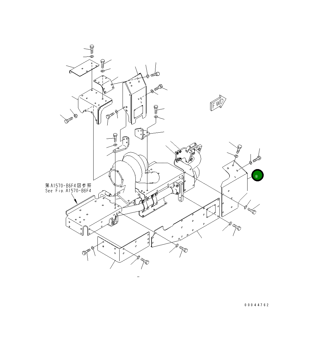 Крышка 6245-11-7240  Komatsu