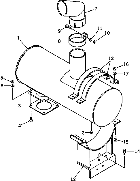 Болт DY00100-10045  Komatsu