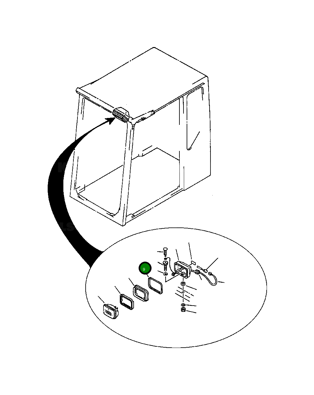 Кольцо 205-966-3880  Komatsu