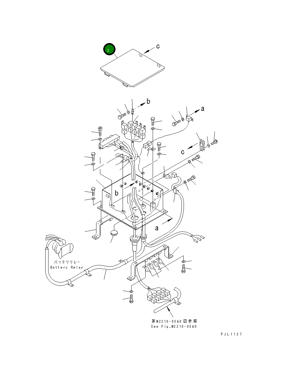 Крышка 195-06-49580 Komatsu