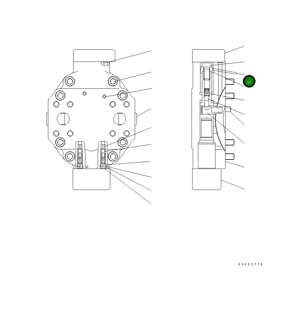 Кольцо UC09832145 Komatsu