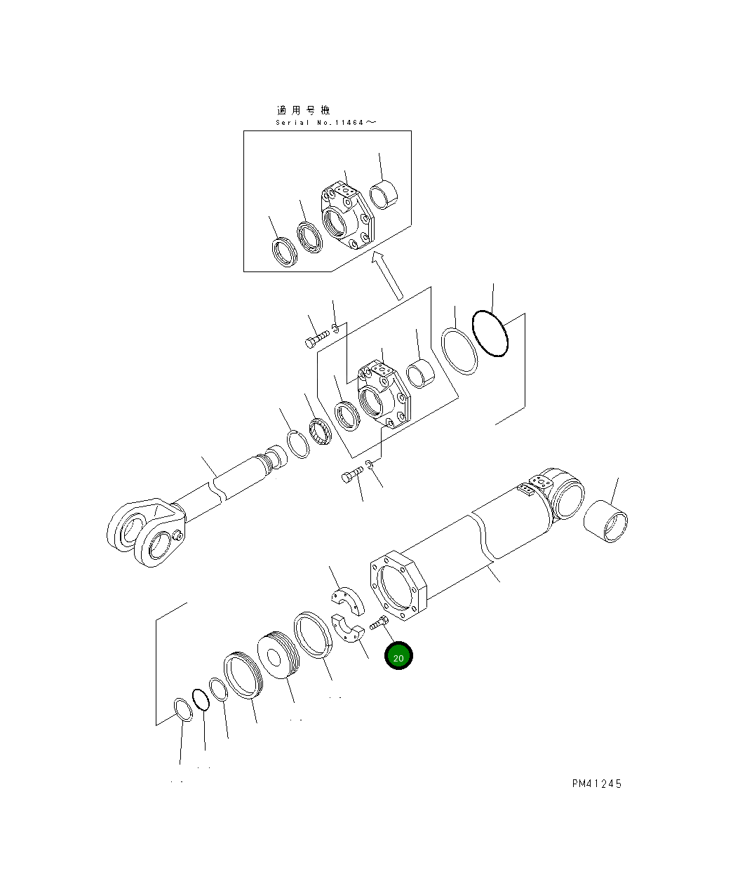 Болт 01010-51455 Komatsu