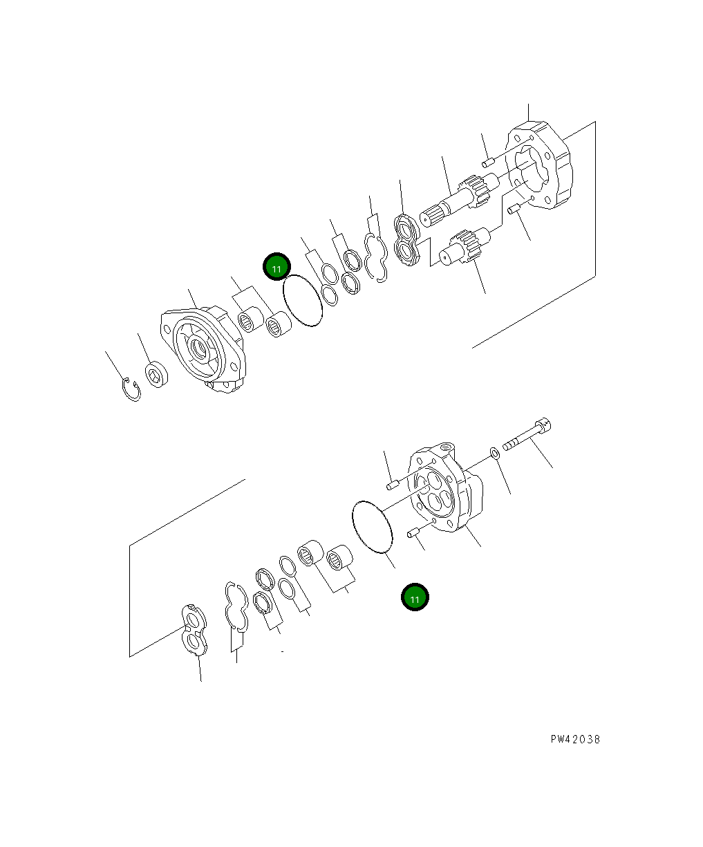 Кольцо уплотнительное (O-Ring) 704-37-03400 Komatsu