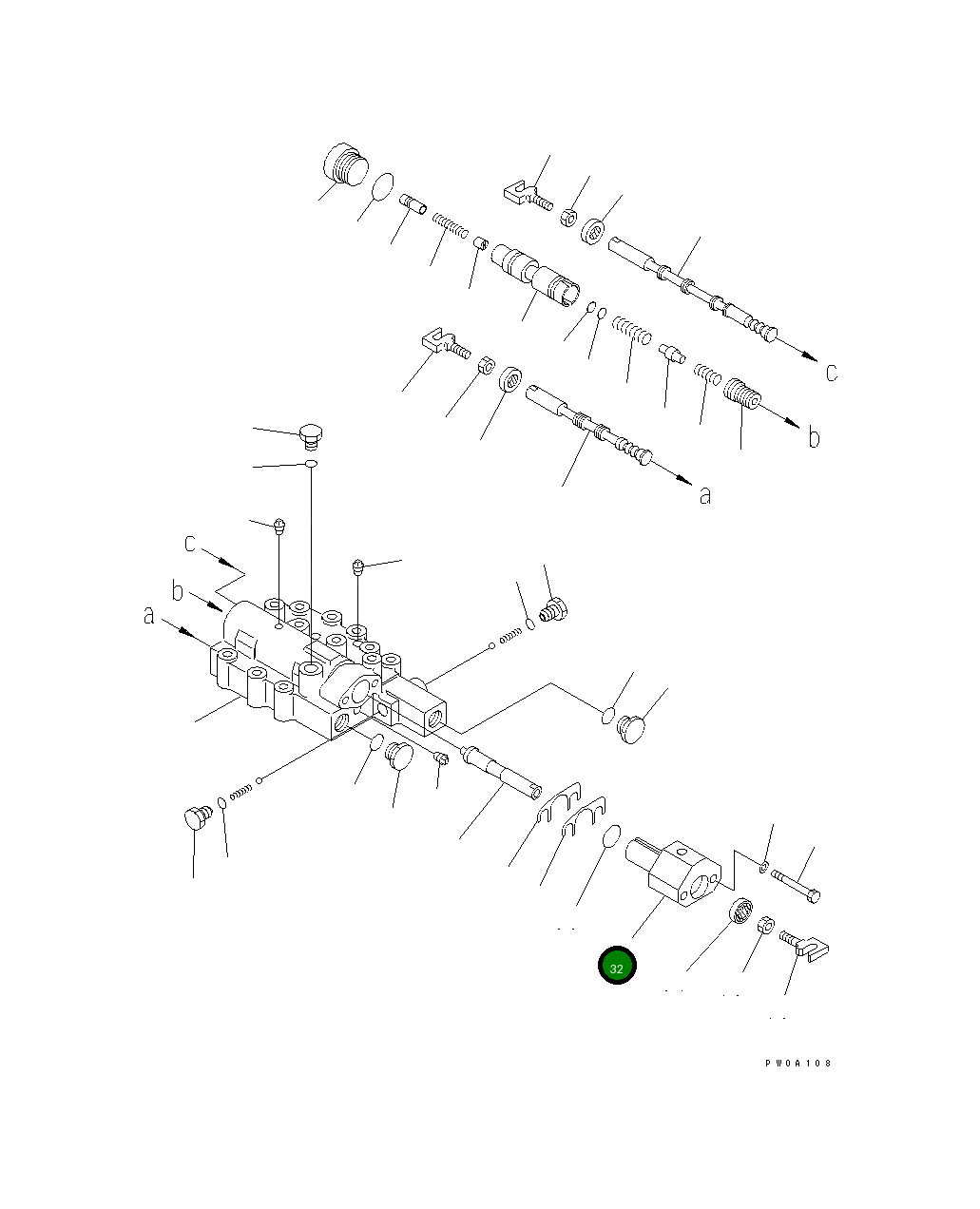 Крышка 124-15-55230 Komatsu