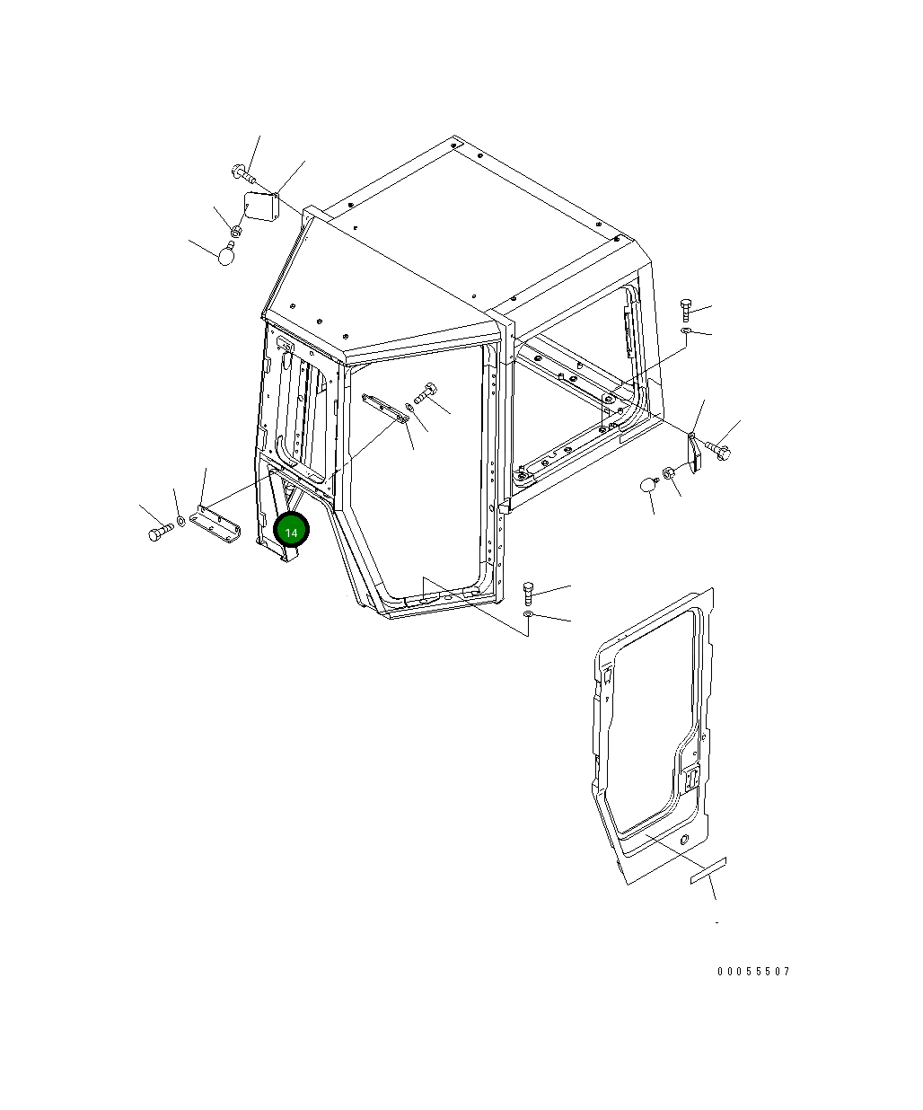 Крышка 198-Z11-2822 Komatsu