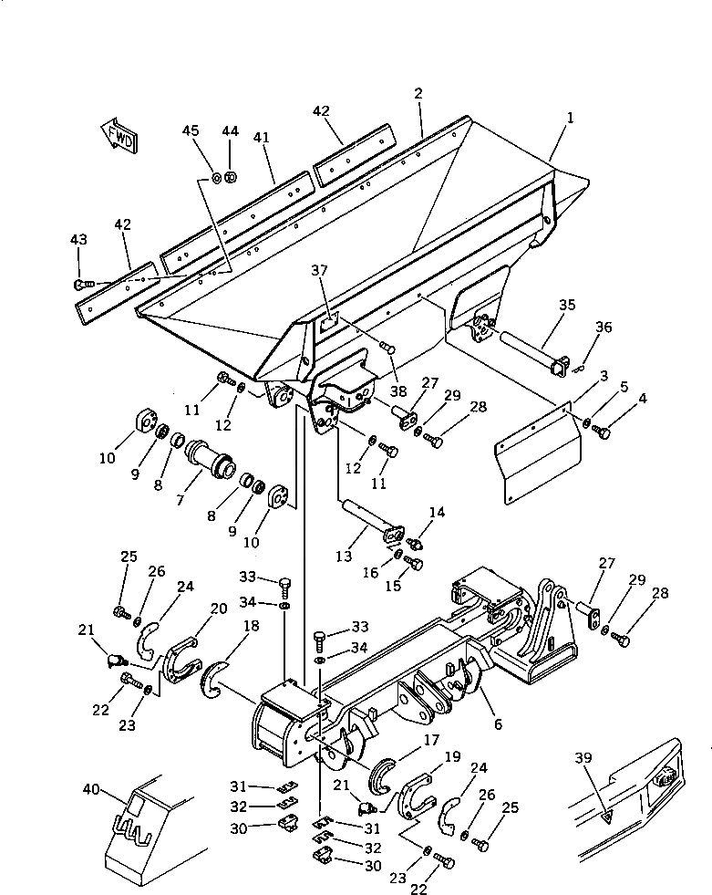 Крышка 423-825-1531  Komatsu