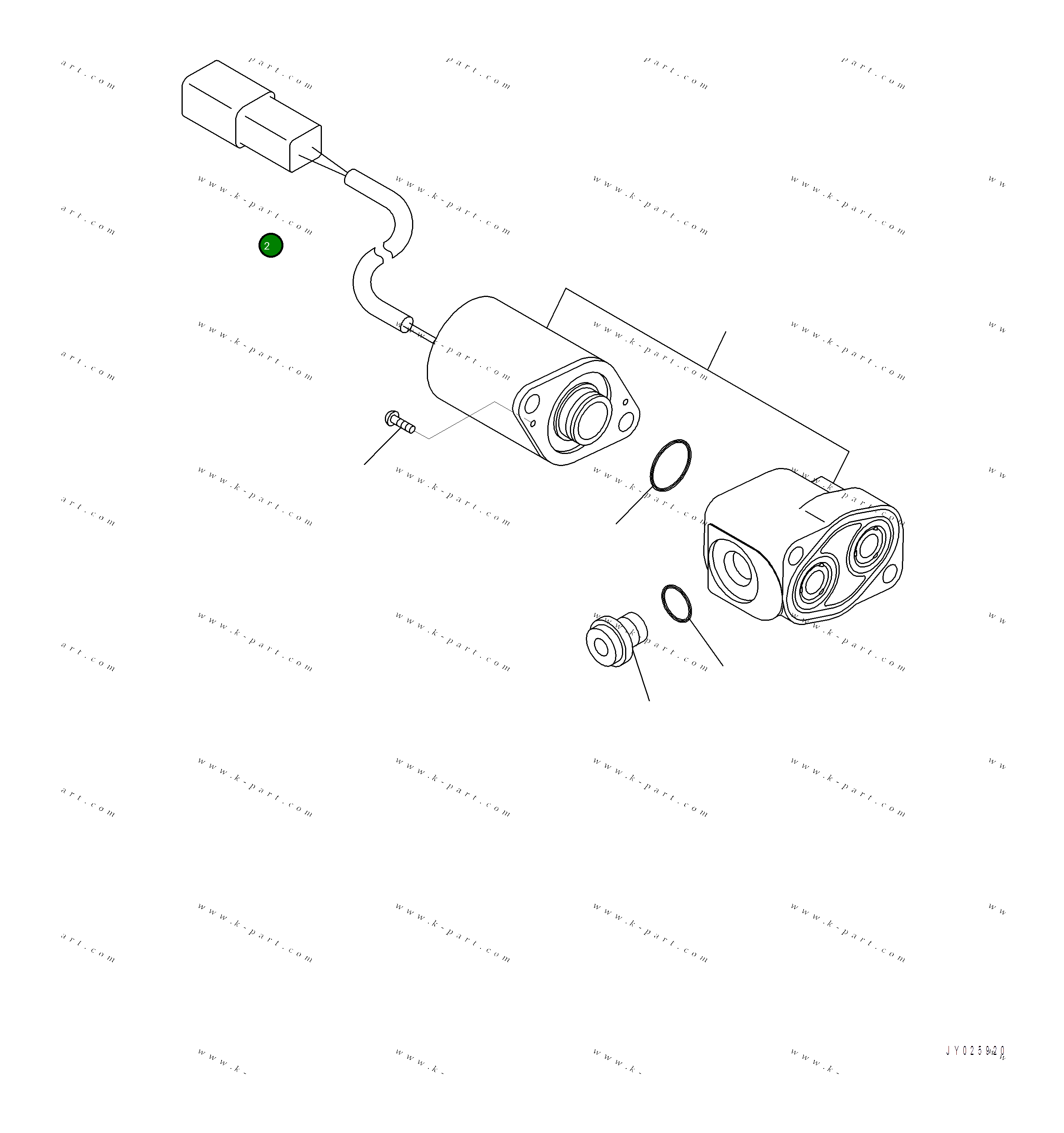 Кольцо уплотнительное (O-Ring) 702-21-53610  Komatsu