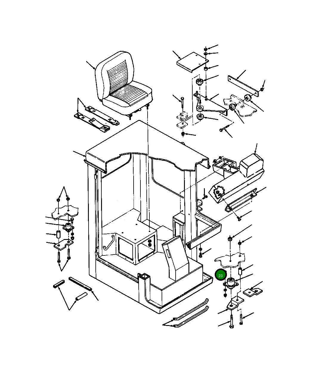 Болт 105 453 H45 Komatsu