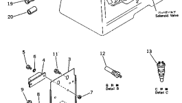 Датчик M711045055210 Komatsu