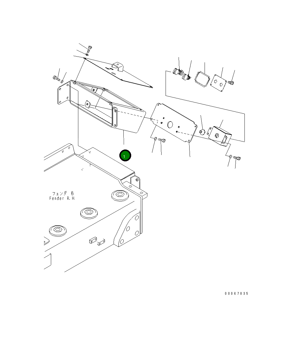 Крышка 198-54-79521 Komatsu