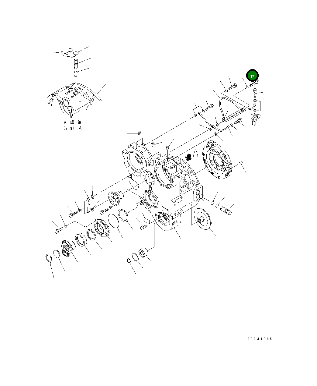 Болт 17A-13-46970  Komatsu