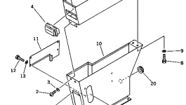 Крышка 209-43-51870 Komatsu