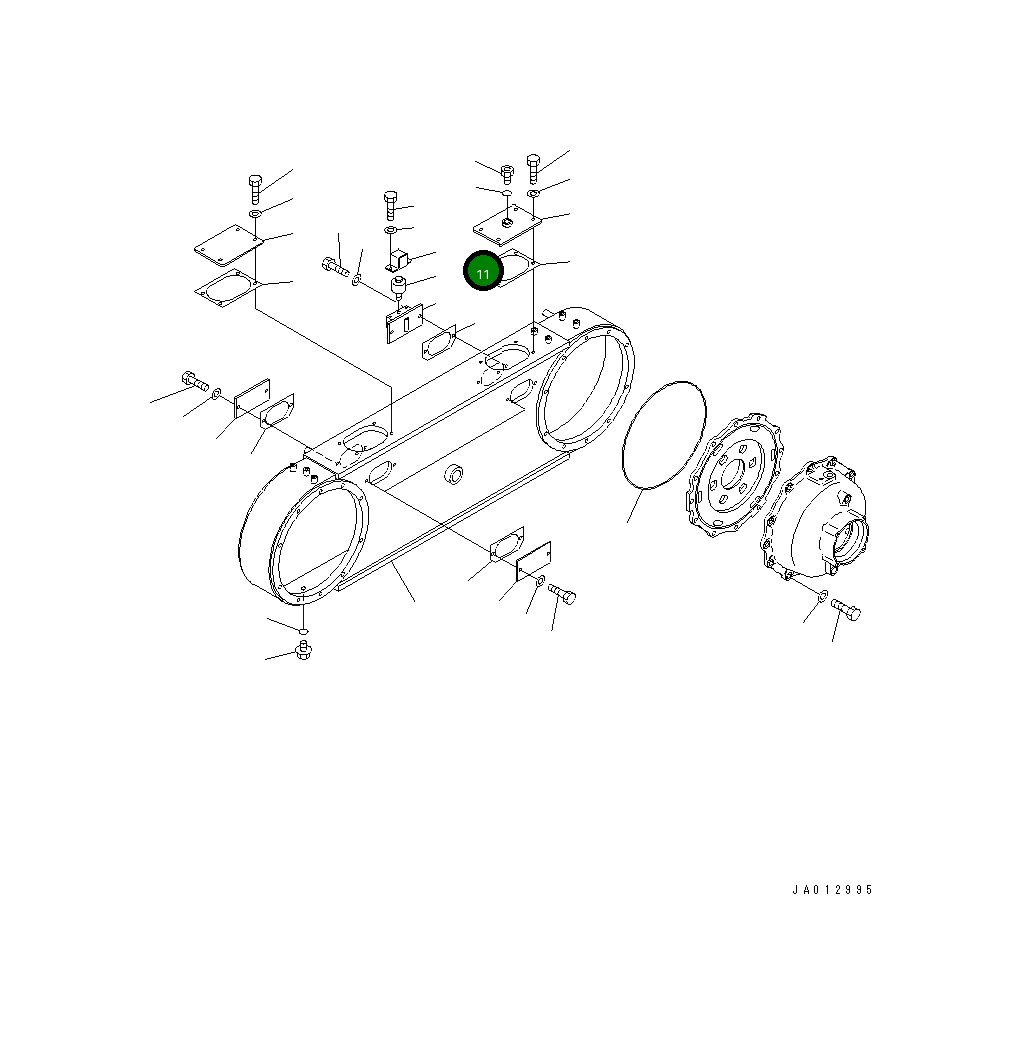 Крышка 234-25-81440 Komatsu
