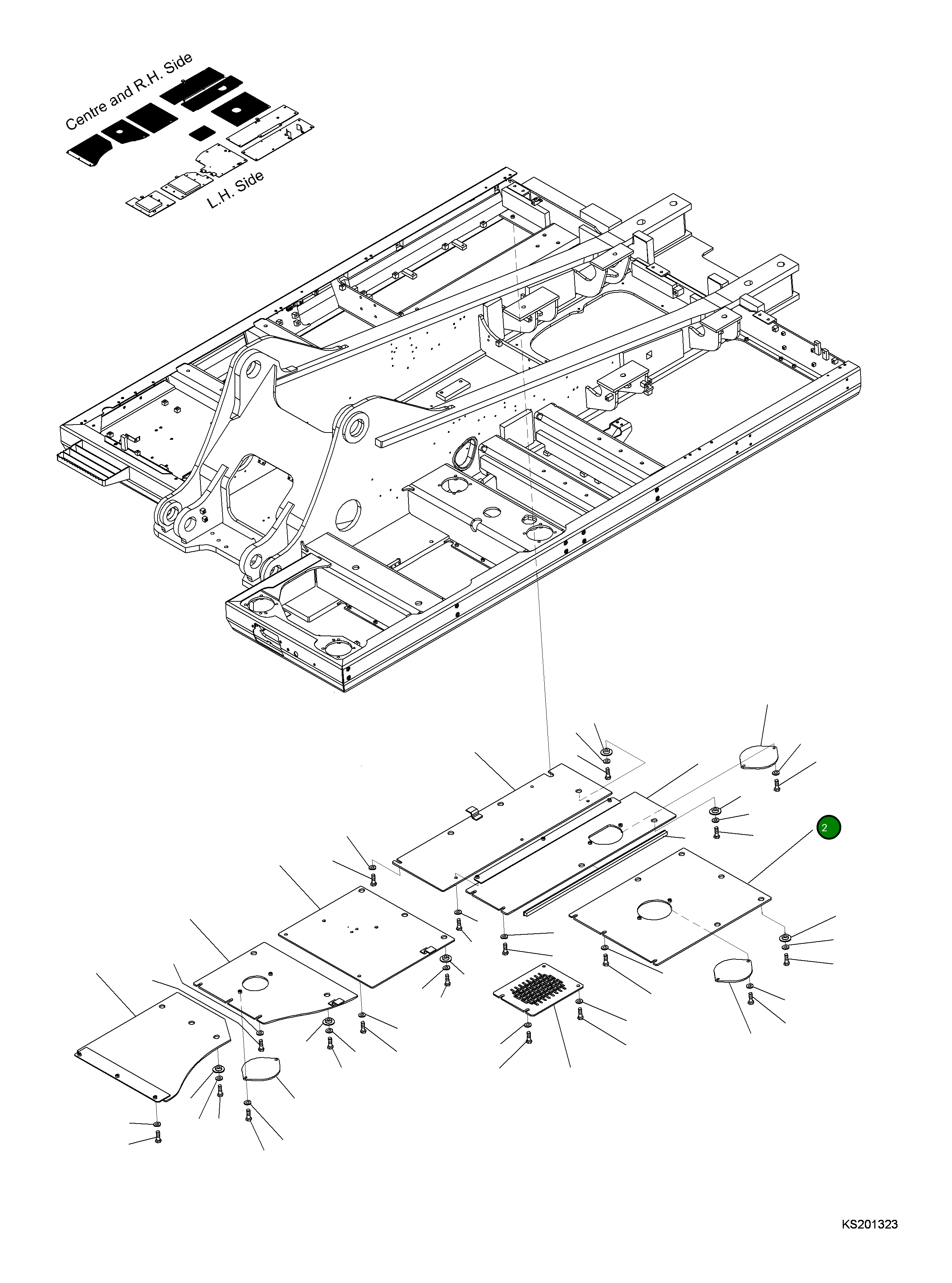 Крышка 207-54-KD440  Komatsu